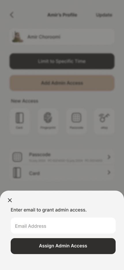 Add Admin Access