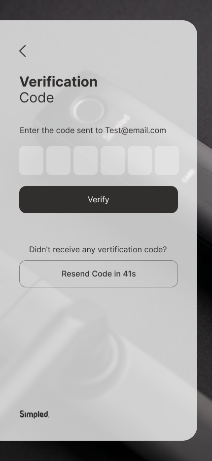 Verification After Sign up